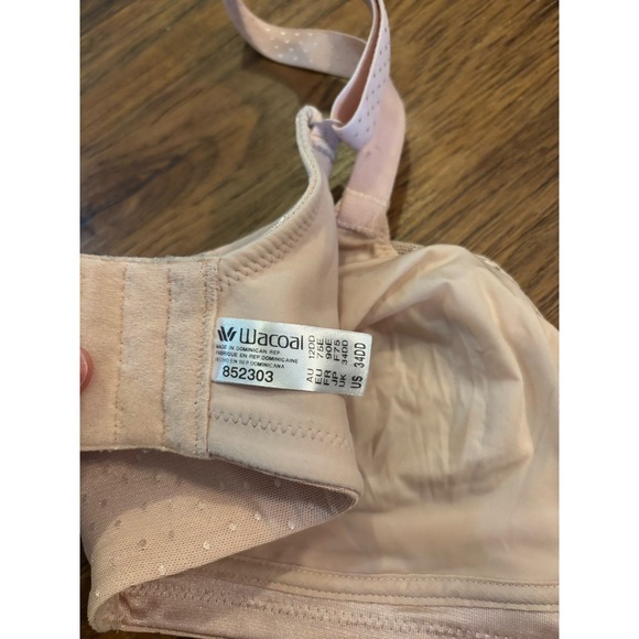 LOT OF 2 🌸 Wacoal 852303 How Perfect Wireless Unlined T-Shirt Bra size 34DD - Picture 4 of 4